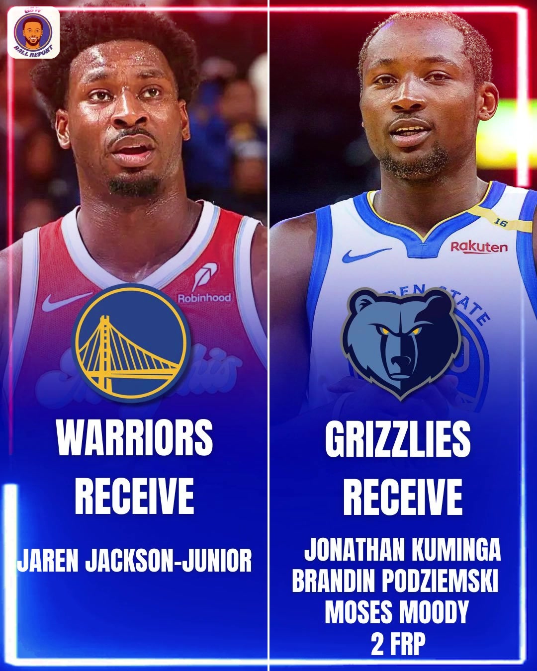 谁赚了美媒交易提案勇士得JJJ送出库明加穆迪波杰2首轮