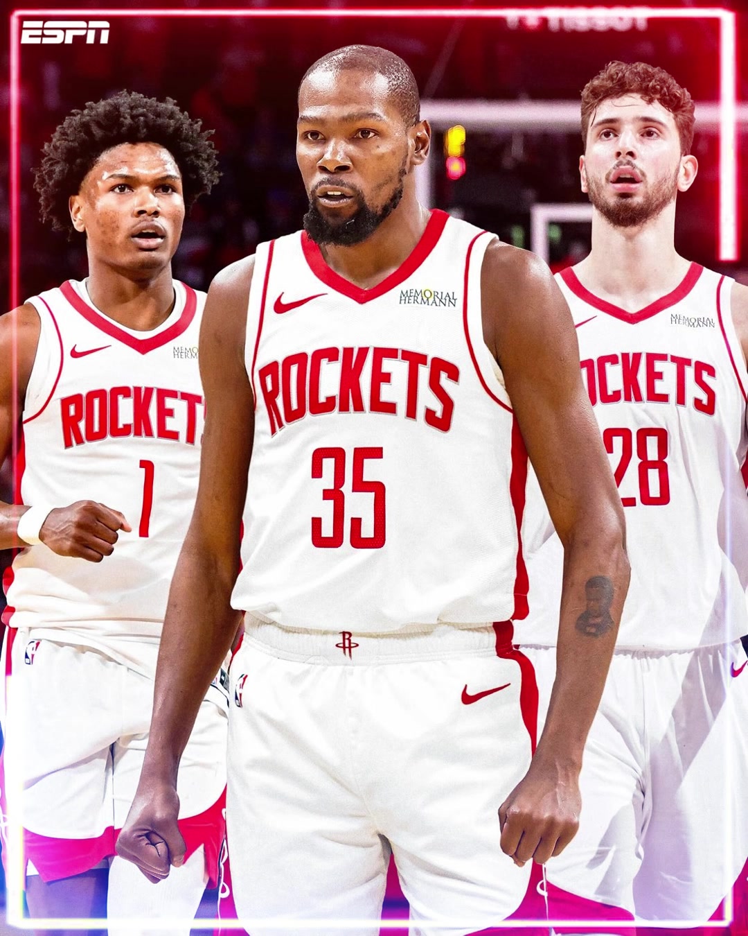 重磅引援火箭全新三巨头杜兰特申京阿门天赋够不够顶