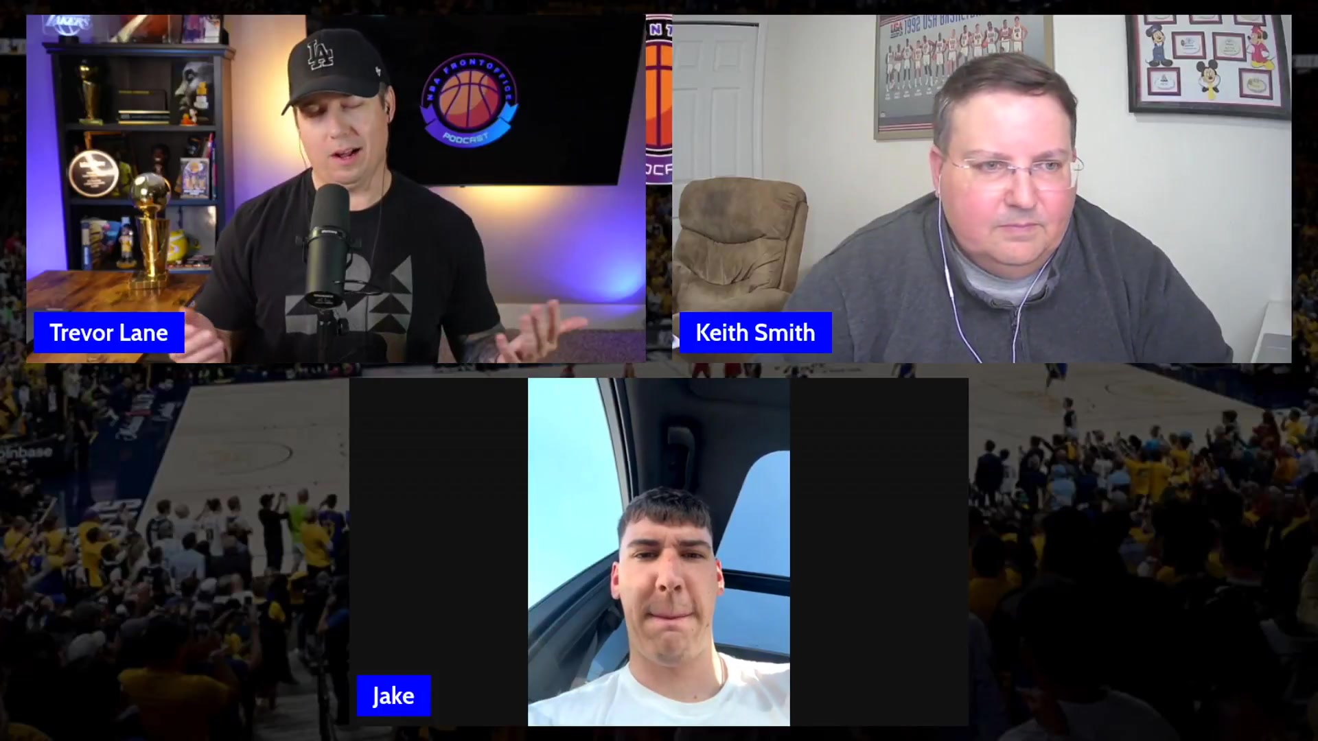 此前拉拉维亚节目中被问是否去湖人他镜头一转竟是里夫斯在开车