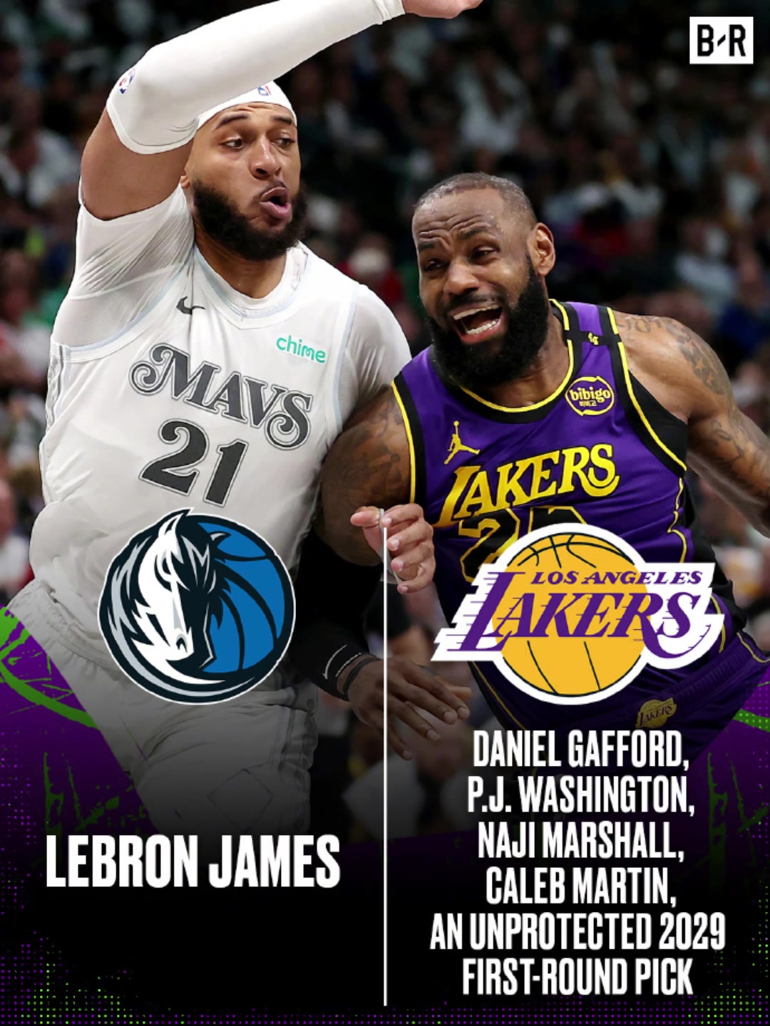 老詹去独行侠美媒给出方案独行侠出加福德PJ等4人2首轮换詹姆斯