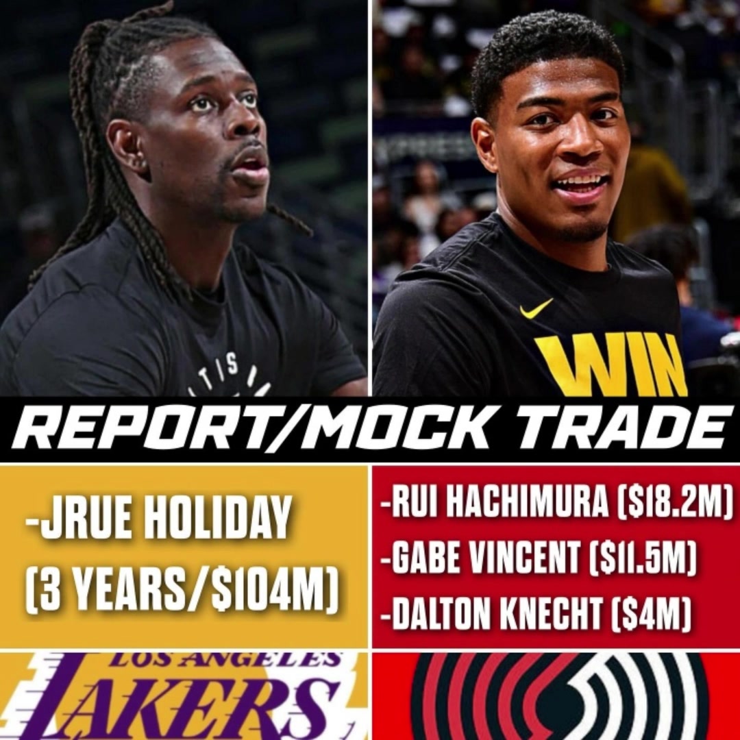 2冠后卫加盟湖人美媒模拟交易方案湖人送出八村等三人得到霍勒迪