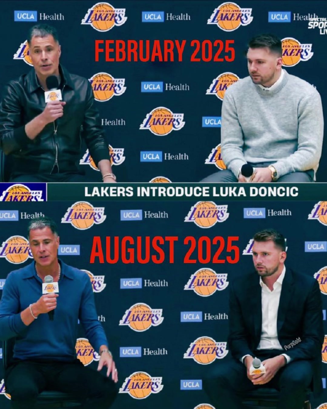 真的努力减肥了东契奇今日发布会对比2月份加盟湖人发布会脸都瘦了一大圈