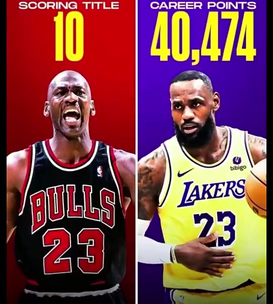 美媒发问是乔丹的10次得分王还是詹姆斯的40000分更难