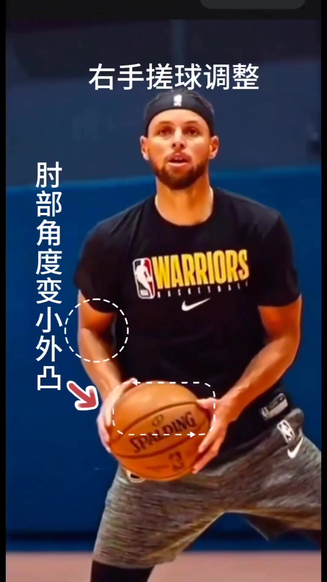 库里在沉球时有时右手搓球调整调整为投篮持球手型