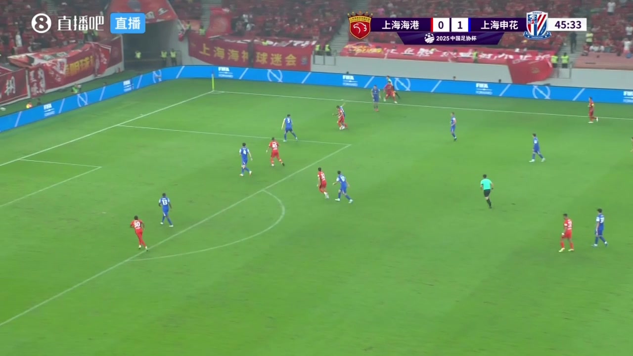 带球进场申花门将出击失误加布里埃尔破门海港1-1申花