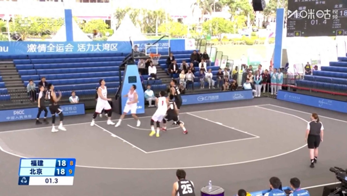 王哲林张宁激战全运三人篮球赛场，邹阳命中神奇绝杀球