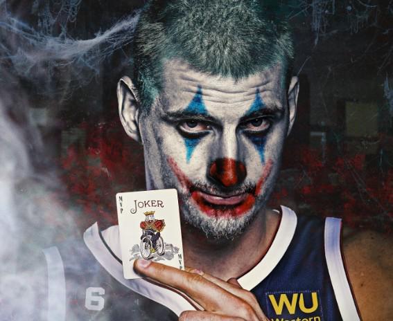 小丑皇,约基奇近五场场均37分16.2篮板10.2助攻